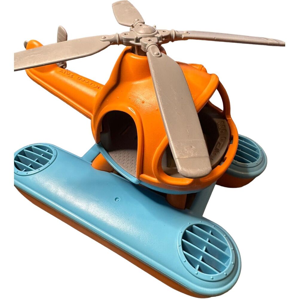 Green Toys Plastic Sea Plane & Boat Bath Toy Water Airplane Floats Made In USA - Picture 3 of 8